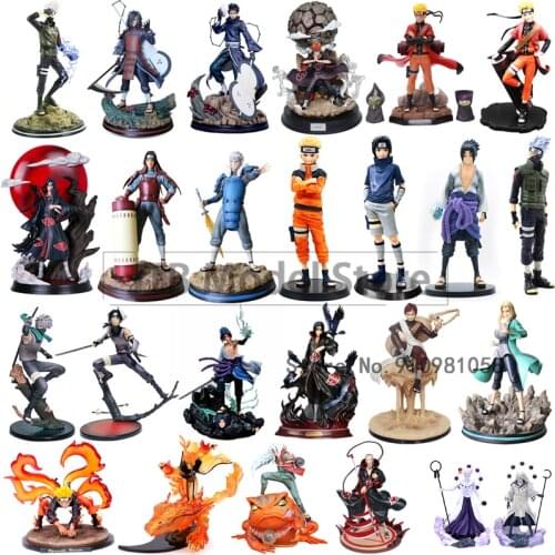 Naruto Shippuden Hatake Kakashi Anime Model GK Uzumaki Action Figure Uchiha Itachi Sasuke Uchiha Statue Collectible Figma Gift
