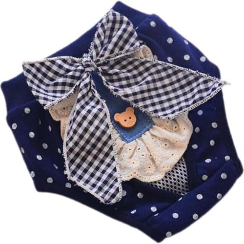 Dog Physiological Pants S-XL Diaper Sanitary Washable Female Dog Shorts Panties Menstruation Underwear Briefs Jumpsuit For Dog