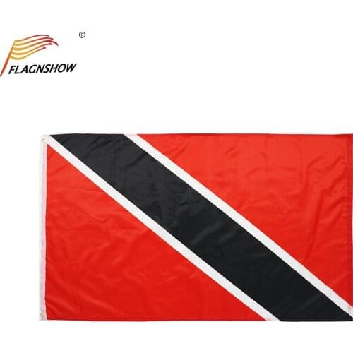 Flagnshow Trinidad and Tobago Flag One Piece 3X5 FT Hanging Tobagonian National Flags Polyester Indoor/Outdoor for Decoration