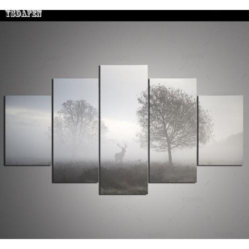 HD print olieverf Film modulaire foto Scenery poster kind room decor woondecoratie 5 stks canvas art z545