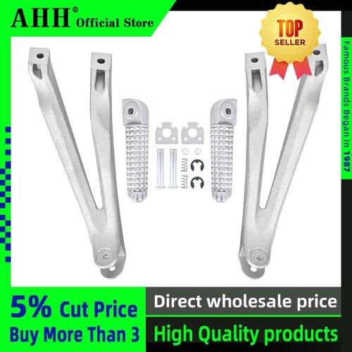 AHH Aluminium Rear Footrests Bracket Kit Foot Pegs Rest Assembly For Yamaha YZF1000 R1 2004 2005 2006 2007 2008 YZF 04-08
