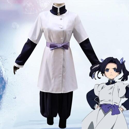 Anime Comic Demon Slayer Kimetsu no Yaiba Cosplay Costumes Aoi Kanzaki Cosplay Costume Kimono Uniforms Clothes Kendo suits Women