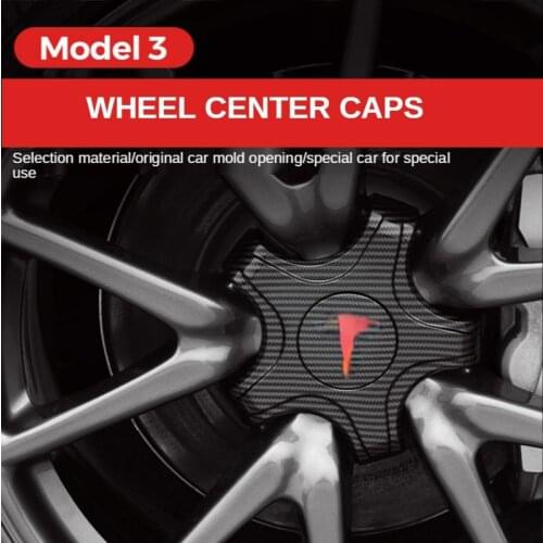 Five Claw Wheel Center Caps Hub Cover for Tesla Model 3 Three Lug Nut Covers Tire Hubcaps Car Decoration Modification 2017-2021