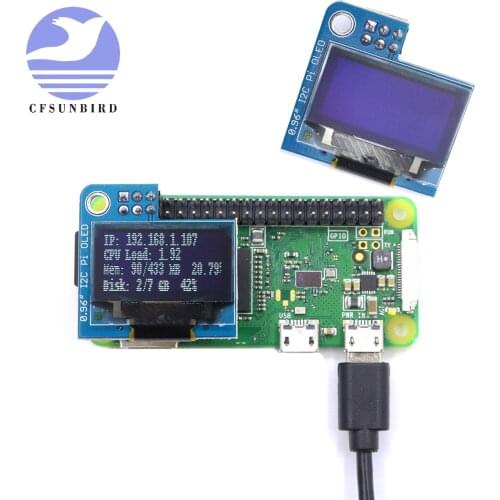 PiOLED - 128x64 0.96inch OLED Display Module for Raspberry Pi 4