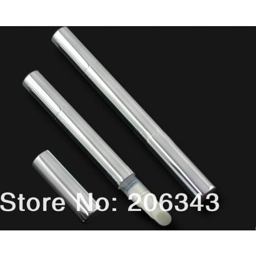 NEW: 3ml silver cosmetic pen for lip gloss cream /mascara/Eyelash growth liquid/ teeth whitening tube or cosmetic container