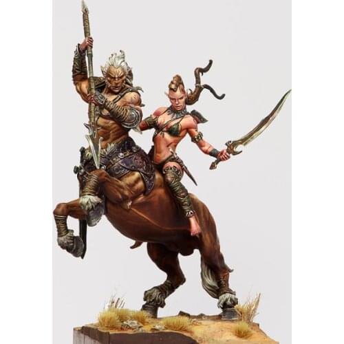 New Unassembled 1/24 75mm ancient warriors include 2 WITH BASE Resin Figure Unpainted Model Kit