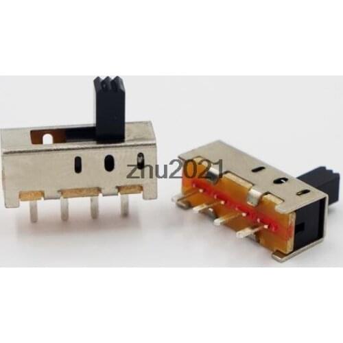 SS-13F06 SS-13F11 3 Postions 4 Pins Slide Switch 5mm/8mm Shaft Height