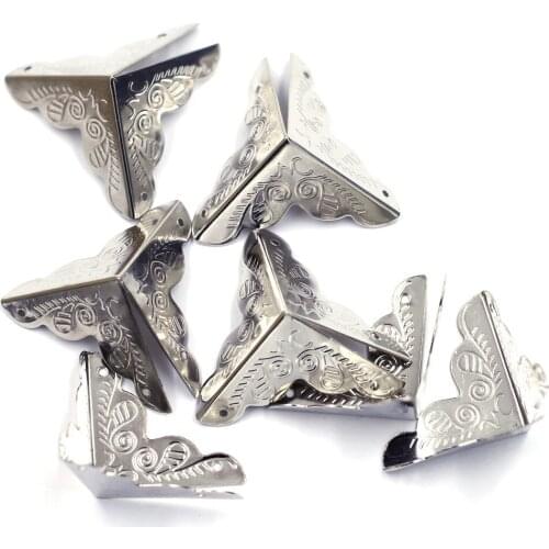 12PCS Triangle Corner Protectors DIY Book Photo Albums Menus Gift Box Case Folders Decorative Protectors Hardware Accessories