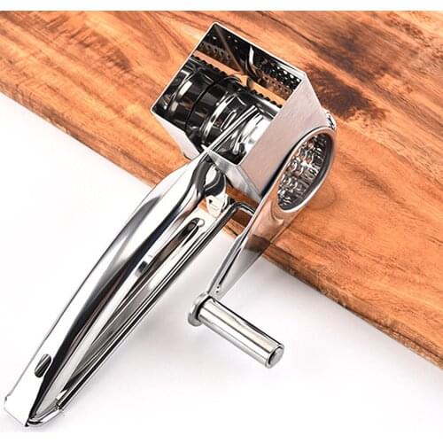 Stainless Steel Rotary Cheese Grater Food Grade Cheese Shredder Cheese Slicers Garlic Grinder Kitchen Accessories