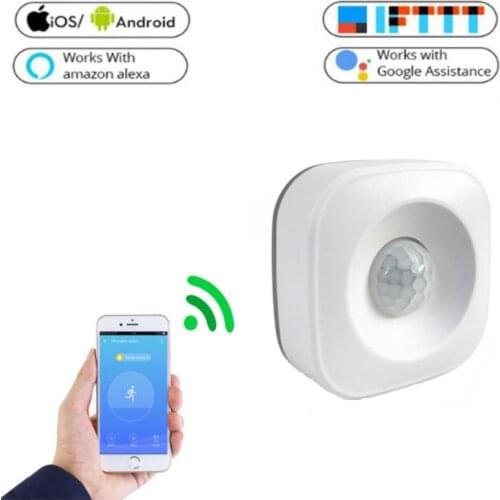 WIFI Smart Switch PIR Motion Sensor Switch Detector Voice Assistant Work Independent for Smart Home work with Alexa Google Home
