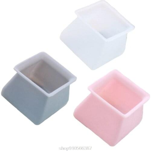 4 Pcs Square Furniture Silicon Protection Cover Anti-slip Bottom Pads Table Feet for Chair Legs Floor Protectors N26 20 Dropship