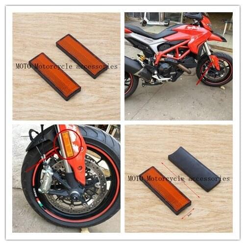 1 Pair Plastic Motorcycle Fork Leg Reflector For Ducati Motorcycle Fork Reflectors