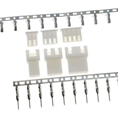 10sets XH2.54 2.54mm Pitch 2-6p Wire Cable Connector XH Plug Male & Female JST Aerial Docking for Battery Charging Cable DIY