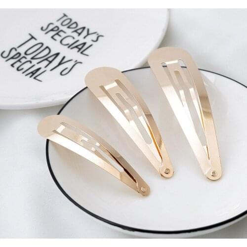 100 X High Quality KC Gold BB Hair Clip Hair Bow Clips Hair Jewelry Findings DIY Accessories