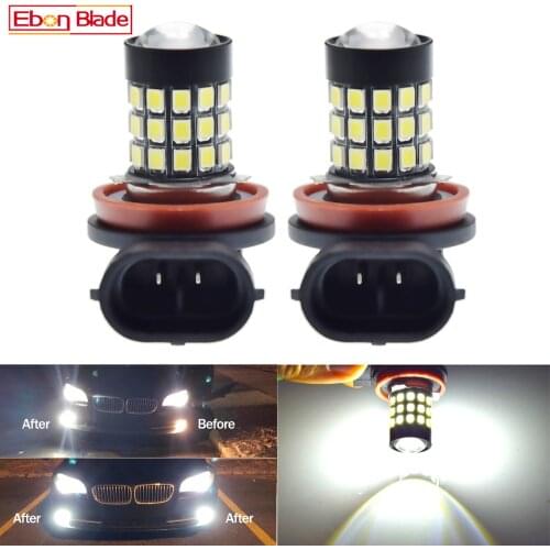 2 X 39SMD H11 LED Fog Lights H8 Bulb 2835 Car Driving Light Auto Leds 12V Foglamps H9 9005 HB3 9006 HB4 Projector Lamps White