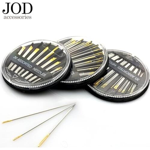 30PCS Assorted Hand Sewing Needles Embroidery Mending Craft Quilt Case JOD