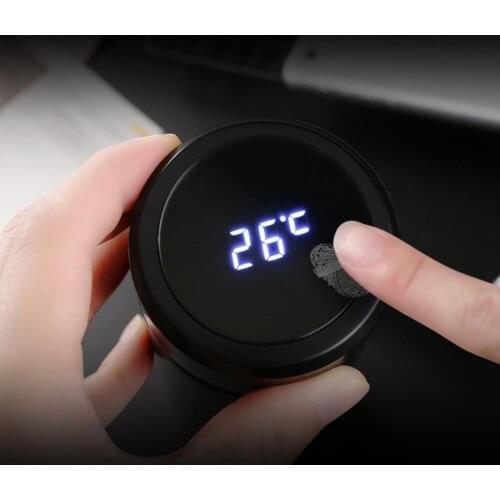 500ml temperature display stainless steel touch screen insulation cup outdoor sports