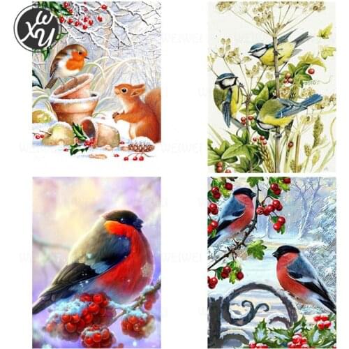Diamond Painting Birds Diamond Mosaic Flower Diamond Painting Kit Diamond Embroidery 5D Diamond Painting Mosaic Cross Stitch Kit