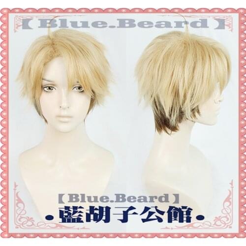 Anime Ensemble Stars Narukami Arashi Cosplay Wig Yellow Black Short Synthetic Hair Heat Resistant Halloween Role Play