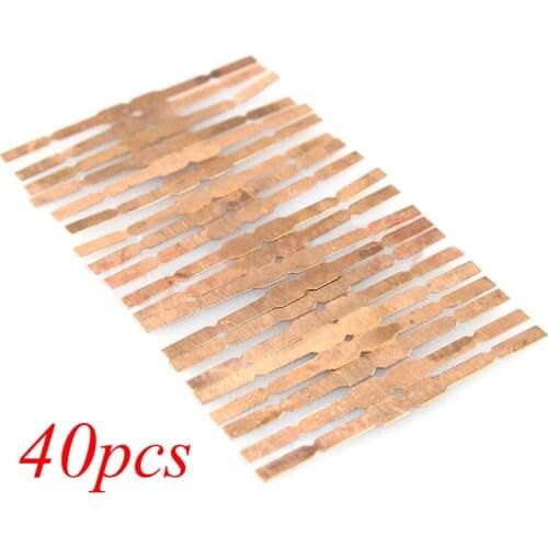 Free Shipping 40PCS Red Copper Conductive Metal Sheet Spare Part For DIY Motor For Tamiya Mini 4WD Racing Car 19917
