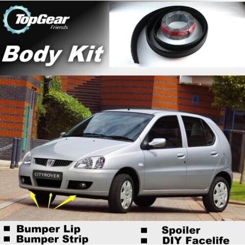 Bumper Lip Deflector Lips For Rover CityRover 2003~2005 Front Spoiler Skirt For TopGear Friends to Tuning / Body Kit / Strip