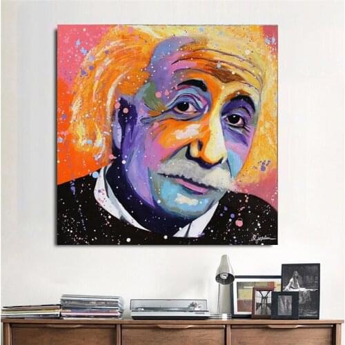 Great Wise Man Graffiti Portrait Art Canvas Painting Posters and Prints Wall Art Picture for Living Room Home Artwork Decoration