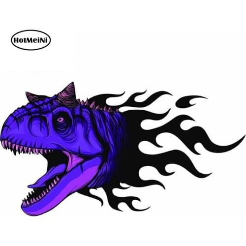 HotMeiNi 13cm x 7.4cm for A Head of The Dragon In Fire with Flames Car Stickers and Decals Fashion Waterproof 3D Funny