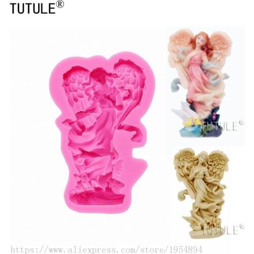 Beautiful female silicone mold-fairy Mold Jewelry Resin Metal Epoxy Wood Clay Wax-Food Safe Fondant Chocolate-crafts-Candy Mold