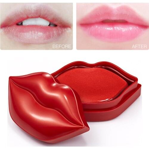 Lip Mask Collagen Moisturizing Anti-Drying Exfoliating Patches For Lips Care Cherry Remove Wrinkles Lines Brighten 20pcs/Box M