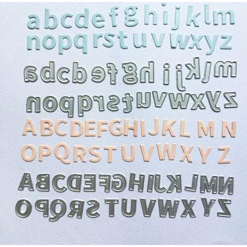 Letter Number Cutting Dies Metal Die Cuts Stencils Template DIY Scrapbook Album Paper Card Leather Jewelry Making Crafts