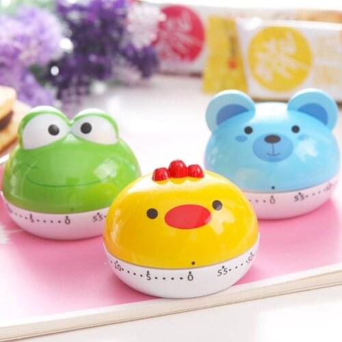 Cute Animal Kitchen Timer 60 Minutes Mechanical Cooking Timer Reminder Kitchen Countdown Clock Temporizador Cocina Cooking Tools