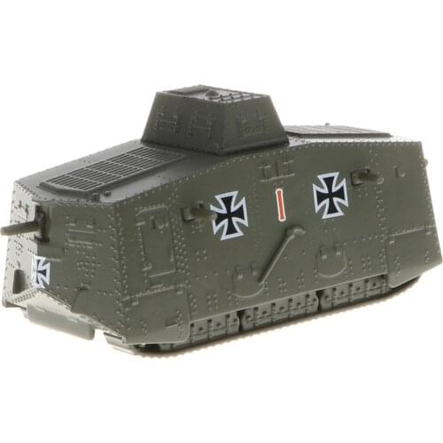 1/100 German A7V Tank Model WWI Main Battle Tank Collectible Gift