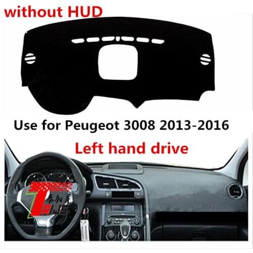 TAIJS Factory Casual Fashion Sport Polyester Fibre Car Dashboard Cover For Peugeot 3008 2013 2014 2015 2016 Left Hand Drive