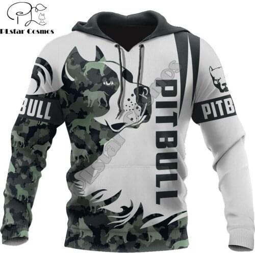 Animal Love Pitbull Dog 3D All Over Printed Mens autumn Hoodie Unisex Casual Pullover Streetwear Jacket Tracksuits DK245