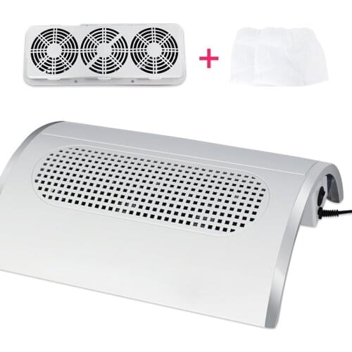 Nail Dust Collector 3 powerful vacuum Fans Nail Polish Vacuum Cleaner with Nail Art Equipment Nail Art kit Machine for Manicure