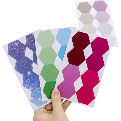 4packs/lot Creative Gradient Index Memo Pad Classification Sticke Scrapbooking Stationery Sticky Notes For Gifts