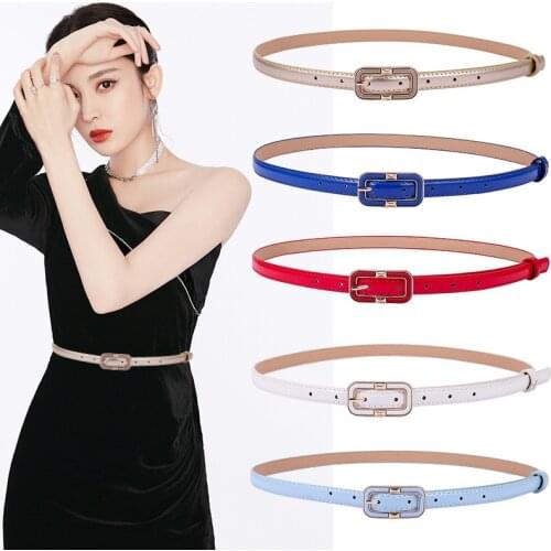 2020 New Ladies Fashion All-match Thin Belts Trendy Small Pin Buckle Belt Women