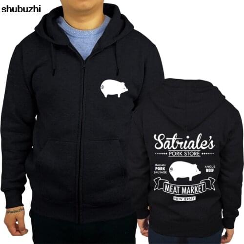 New arrived Satriales Pork Store shubuzhi men zipper sweatshirt autumn luxury brand fashion rock hoodies casual hip-hop hoody