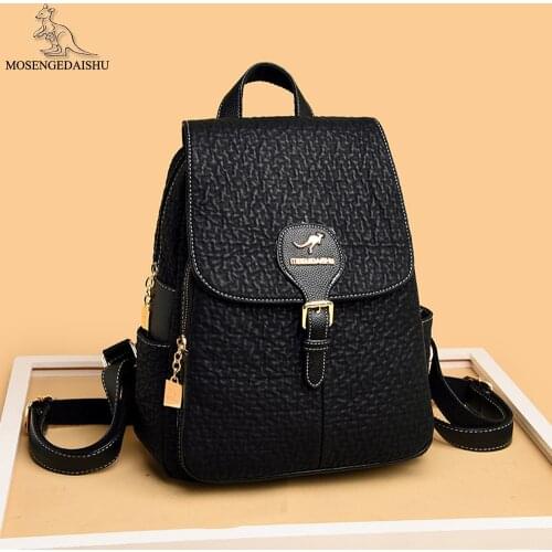 New Casual Multifunctional Women Backpack Fashion Designer Ladies Shoulder Bags High Quality Leather Travel Bag Laptop Bags