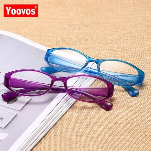 Yoovos Reading Glasses Ultra-light Plastic Glasses Women Transparent Lens Reading Glasses Fashion Blue Light Gafas Para Leer