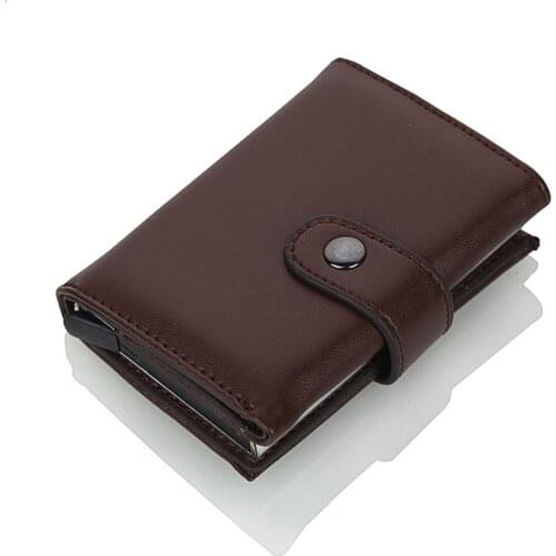 Wholesale 2019 High Quality PU Leather Credit Card Holder RFID Card Holder RFID New Design Bank Card Cases Business Card Pocket