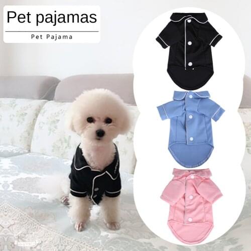 Pet Dogs PajamasDogs Home Teacup Dogs Small Dogs Teddy Bichon Clothes Summer And Autumn Clothes Cute Clothing Pet Dog Supplies