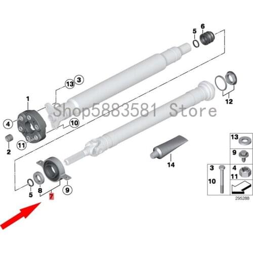 CAR transmission shaft bearing intermediate bearing bm wE91 335D E90 335XI E90 330XD transmission shaft intermediate support