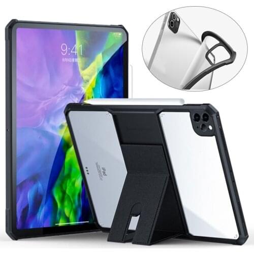 Transparent Back Case For iPad Air 4 2020 10.2 10.9 inch Pro 11 12.9 Acrylic Stand Protection Cover For iPad 5 6 7 8 Case Fundas