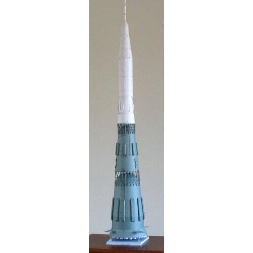Soviet N-1 Launch Vehicle Rocket 3D High Simulation Space Paper Model Handmade Toy
