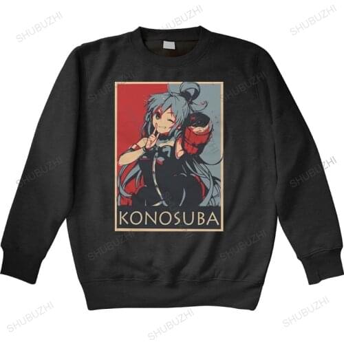 Hoodie Megumin Men Unique hoody Tops Cotton hoodies long sleeve Kono Subarashii Anime Manga Konosuba hoody Gift Idea Clothing