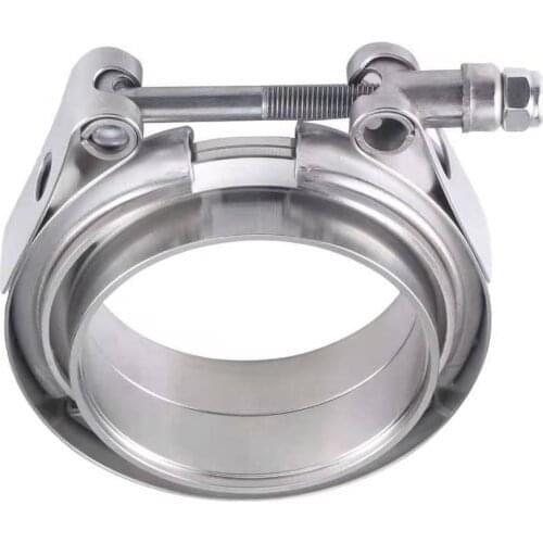 Stainless steel 2 inch male and female flange Vband clamp kit