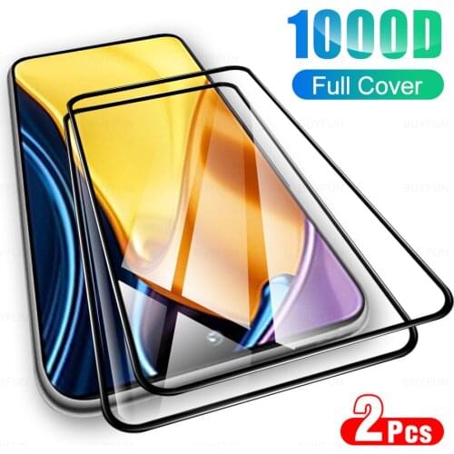 2Pcs Full Cover Tempered Glass For Xiaomi Poco M3 Pro 5G Glasses Protective Glas For Poxo Poko X3Pro X3 F3 X M 3 Protection Film