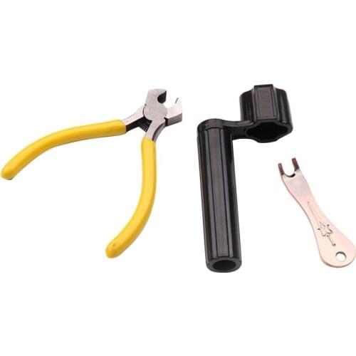 3PCS/Set Guitar Bridge Pin Puller Guitar Fret Pliers Guitar String Winder Guitar Accessories Guitar repair tools