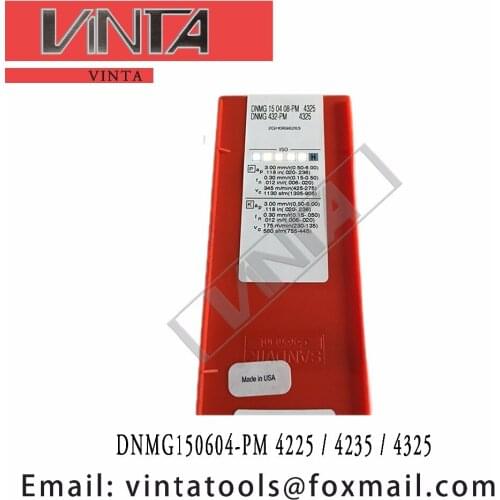 Free shipping high quality DNMG150604-PM 4225 / DNMG150604-PM 4235 / DNMG150604-PM 4325 cnc carbide turning inserts